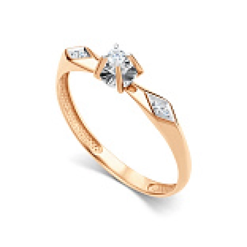 Кольцо из золота 585 пробы с бриллиантами