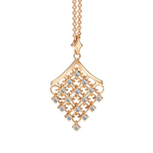 Колье из золота 585 пробы с бриллиантами