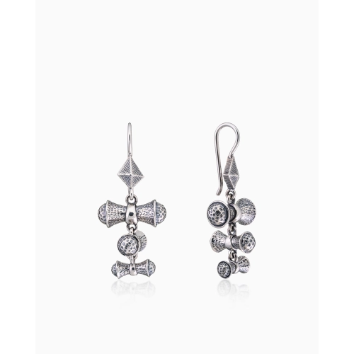 Серьги петельки из серебра 925 пробы
