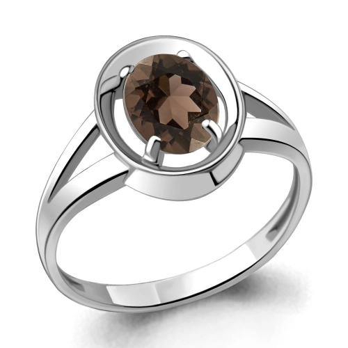 Кольцо из серебра 925 пробы с раухтопазами