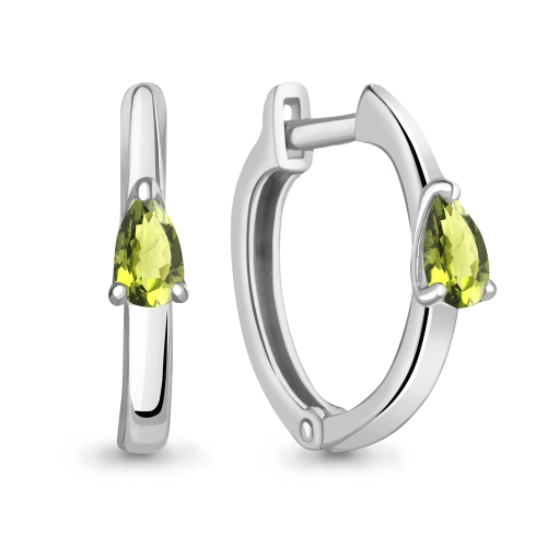 Серьги (925) хризолит конго