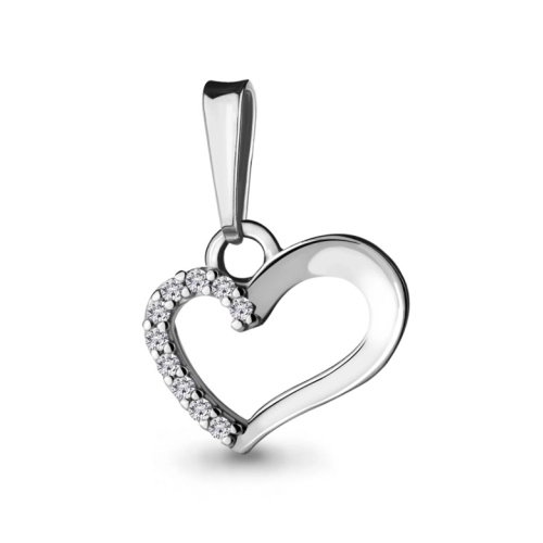 Подвеска из серебра 925 пробы с фианитами