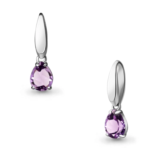 Подвеска из серебра 925 пробы с аметистом