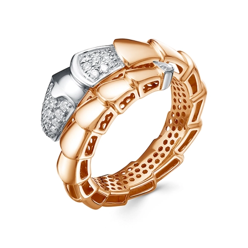 Кольцо из золота 585 пробы с бриллиантами