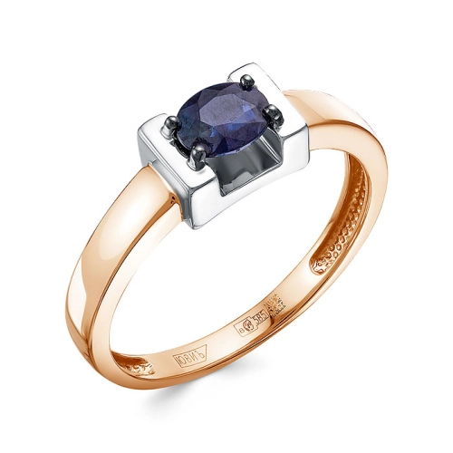 Кольцо из золота 585 пробы с сапфиром