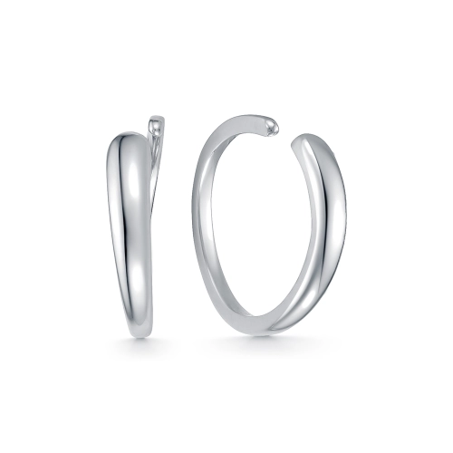 Серьги каффы из серебра 925 пробы 