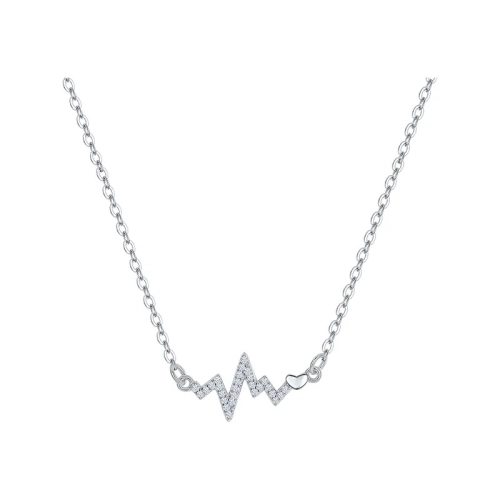 Колье из серебра 925 пробы с цирконами