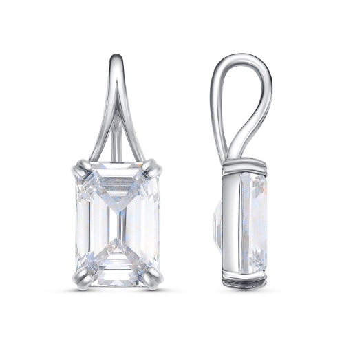 Подвеска из серебра 925 пробы с фианитами