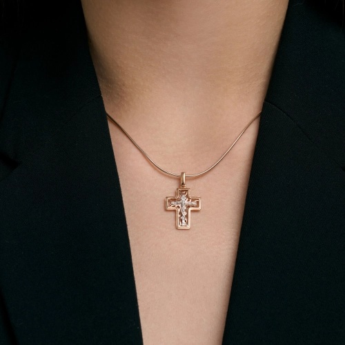 Подвеска Крест из золота 585 пробы