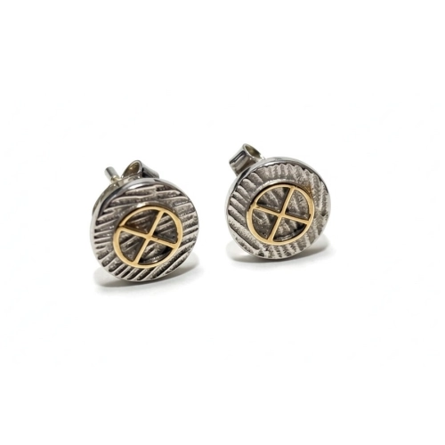 Серьги пусеты из серебра 925 пробы