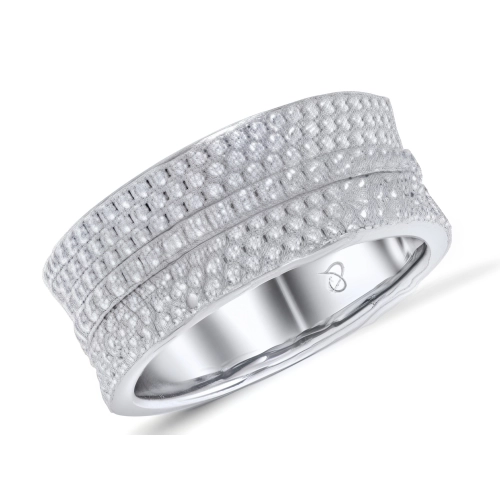 Кольцо из серебра 925 пробы с фианитами