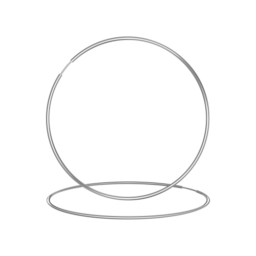 Серьги конго из серебра 925 пробы