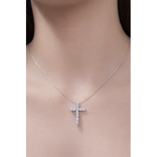 Подвеска (585 б) бриллиант лабораторный