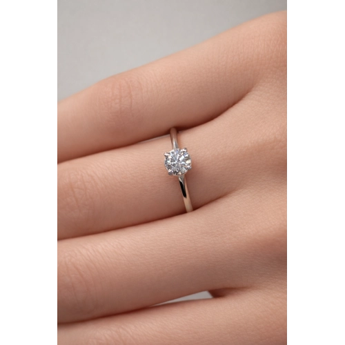 Кольцо (585 б) бриллиант лабораторный