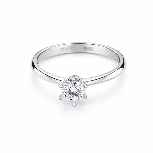 Кольцо (585 б) бриллиант лабораторный