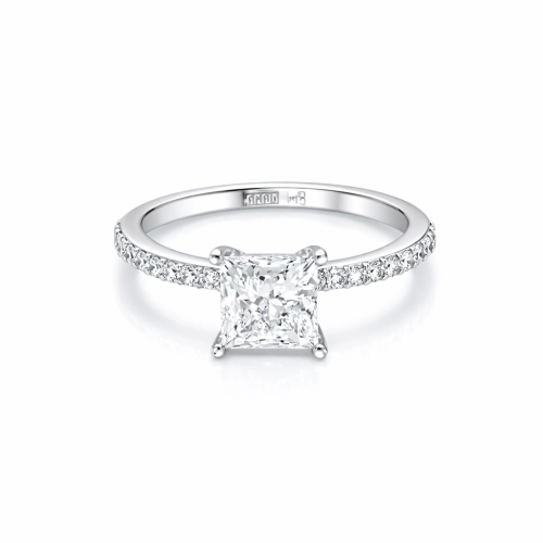 Кольцо (585 б) бриллиант лабораторный