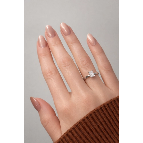 Кольцо (585 б) бриллиант лабораторный