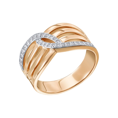 Кольцо из золота 585 пробы с бриллиантами