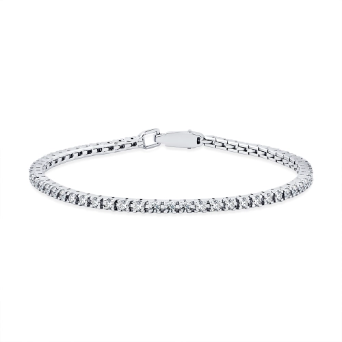 Браслет из белого золота 585 пробы с бриллиантами