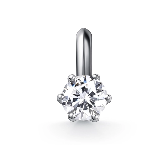 Подвеска (585 б) бриллиант лабораторный