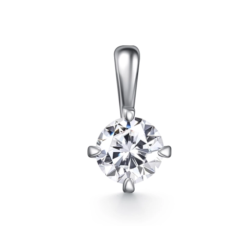 Подвеска (585 б) бриллиант лабораторный