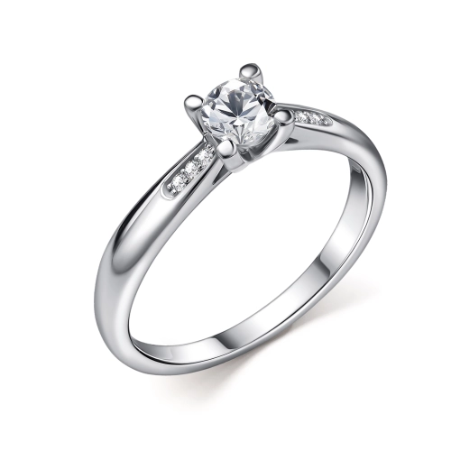 Кольцо (585 б) бриллиант лабораторный