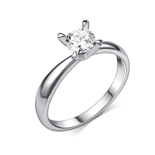 Кольцо (585 б) бриллиант лабораторный