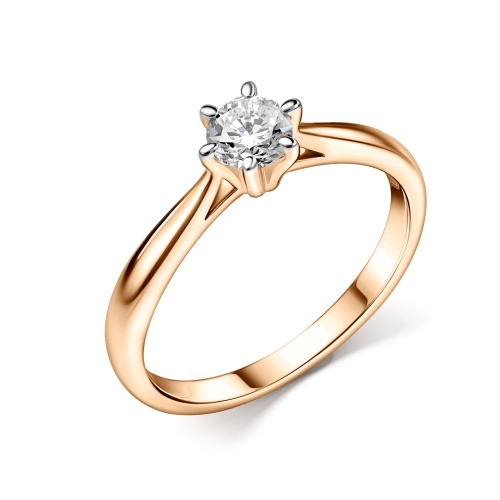 Кольцо (585) бриллиант лабораторный