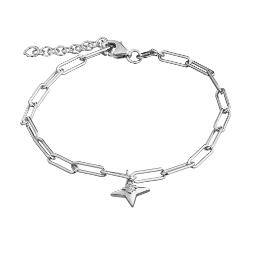 Браслет из серебра 925 пробы с фианитами