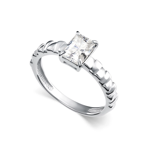 Кольцо из серебра 925 пробы с горным хрусталем