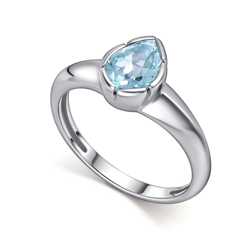 Кольцо из серебра 925 пробы с топазом