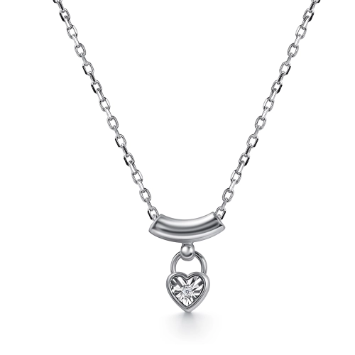 Колье из серебра 925 пробы с бриллиантами