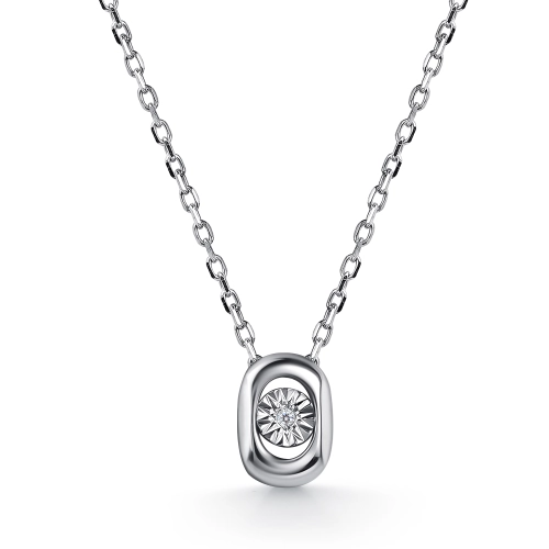 Колье из серебра 925 пробы с бриллиантами