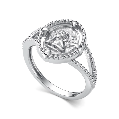 Кольцо из серебра 925 пробы с бриллиантом