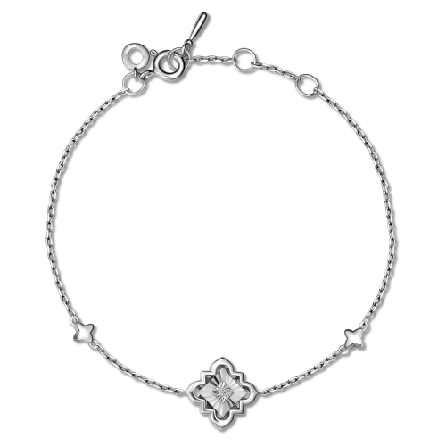 Браслет из серебра 925 пробы с бриллиантом