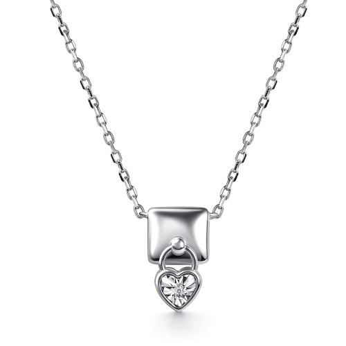 Колье из серебра 925 пробы с бриллиантами