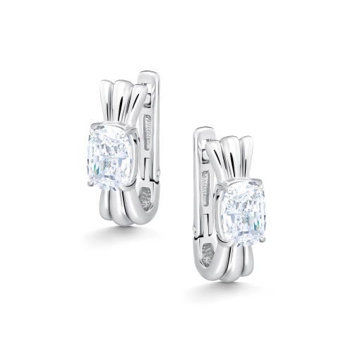 Серьги (925) бриллианит