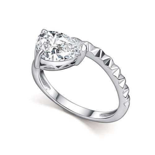 Кольцо (925) бриллианит