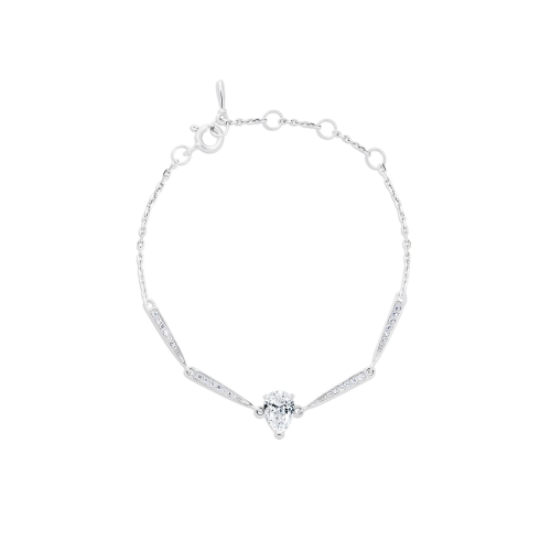 Браслет (925) бриллианит, фианит