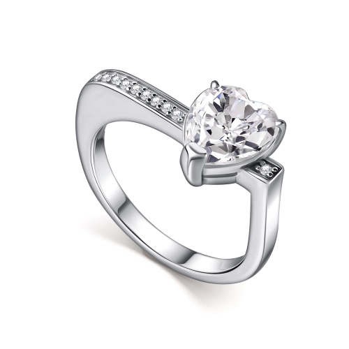 Кольцо (925) бриллианит, фианит