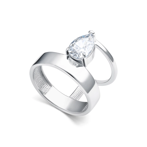 Кольцо (925) бриллианит