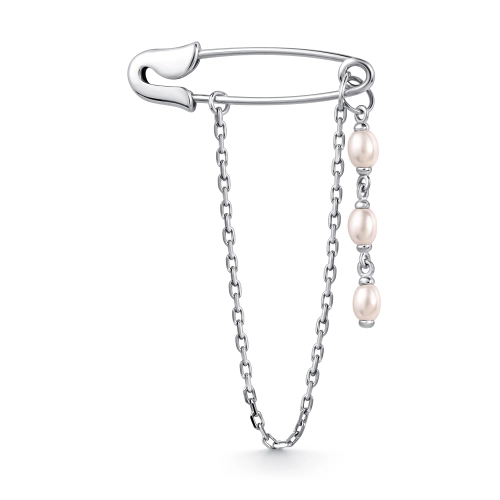 Булавка (925) жемчуг синт.