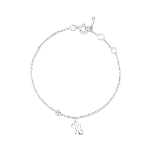 Браслет (925) фианит козерог