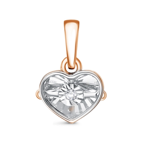 Подвеска из золота 585 пробы с бриллиантом