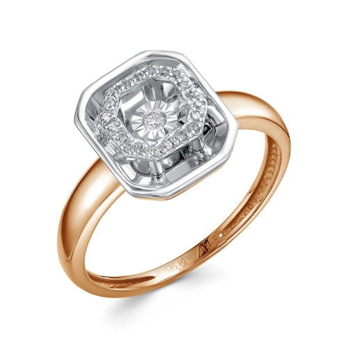 Кольцо из золота 585 пробы с бриллиантами