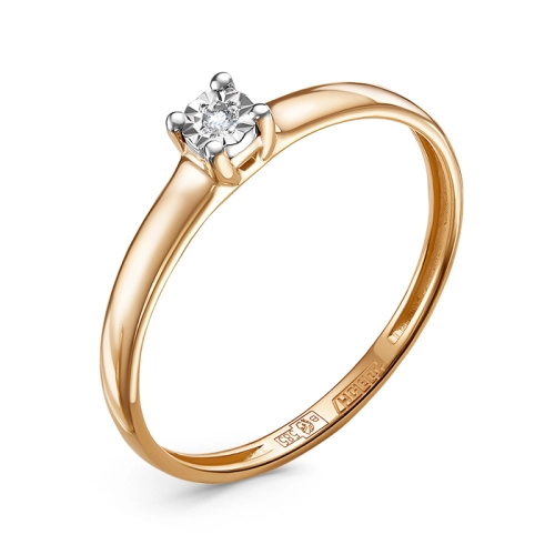 Кольцо из золота 585 пробы с бриллиантами