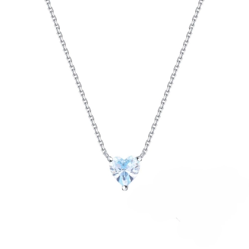 Колье (585 б) цветной фианит