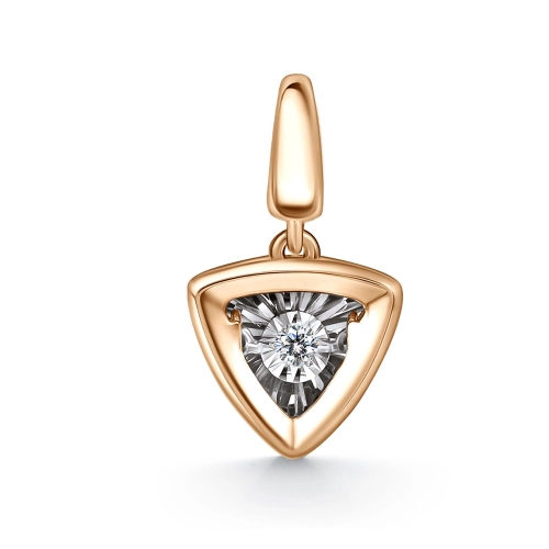 Подвеска из золота 585 пробы с бриллиантом