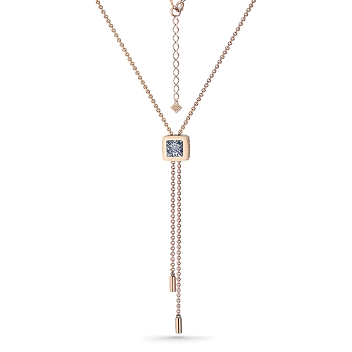 Колье сотуар из золота 585 пробы с бриллиантом