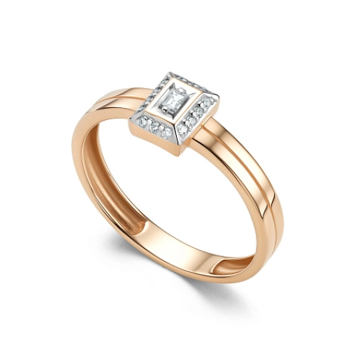 Кольцо из золота 585 пробы с бриллиантами